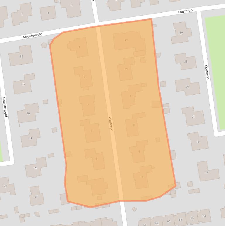 Kaart van postcodegebied 8245CR.