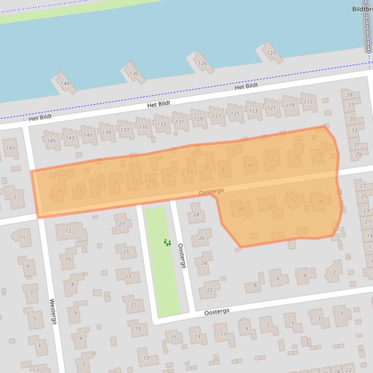 Kaart van postcodegebied 8245CZ.