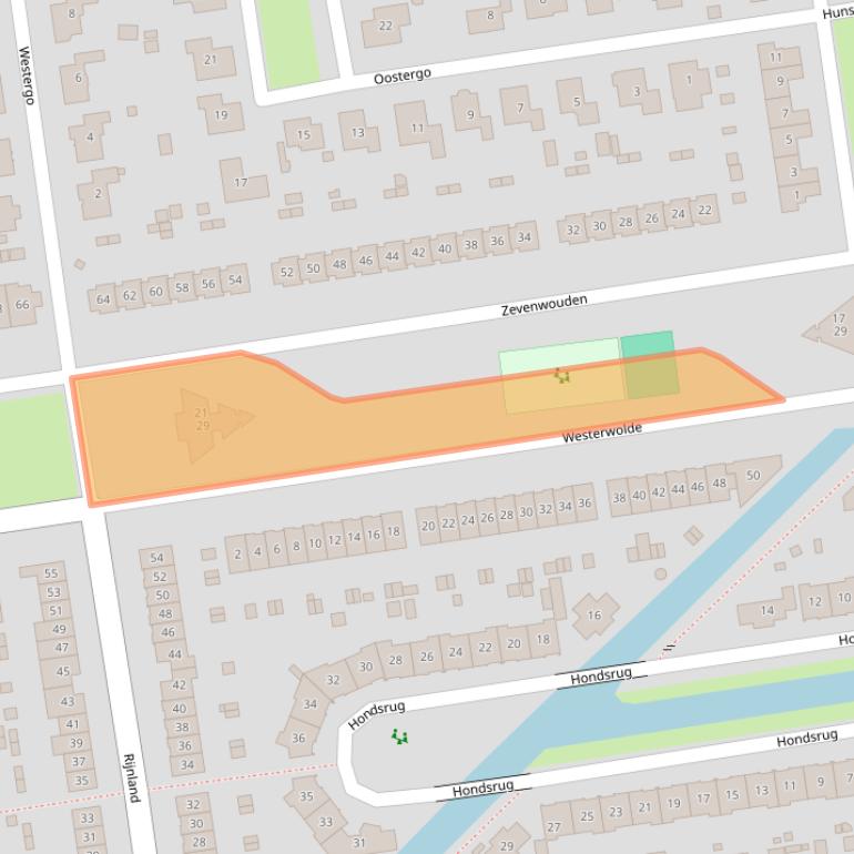 Kaart van postcodegebied 8245DH.