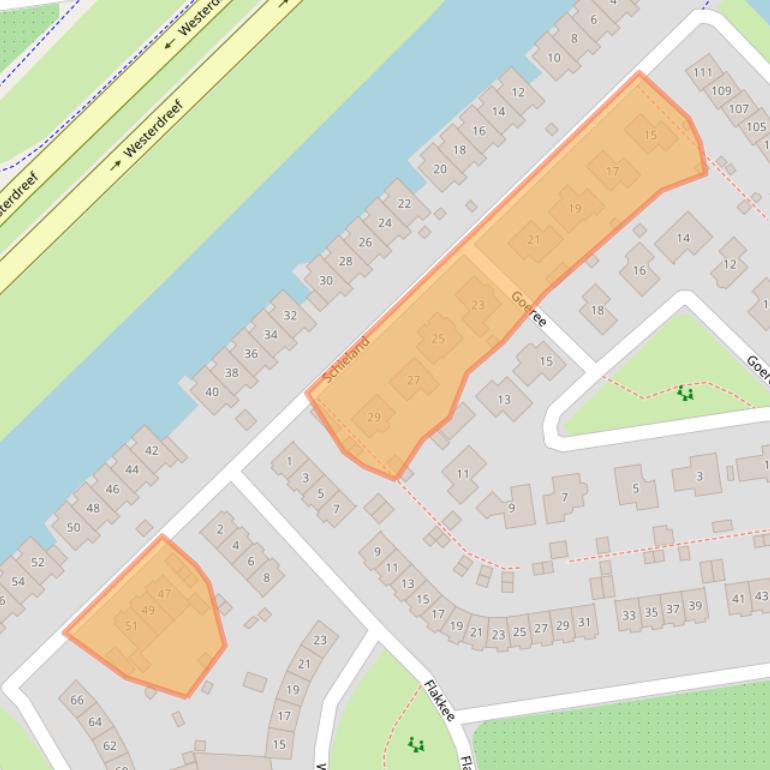 Kaart van postcodegebied 8245GB.