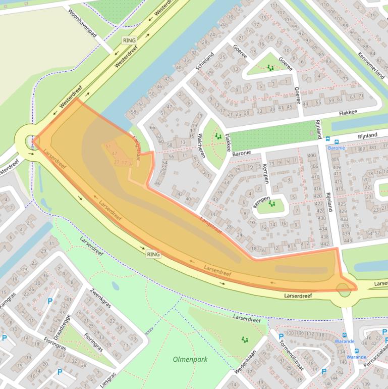 Kaart van postcodegebied 8245GN.
