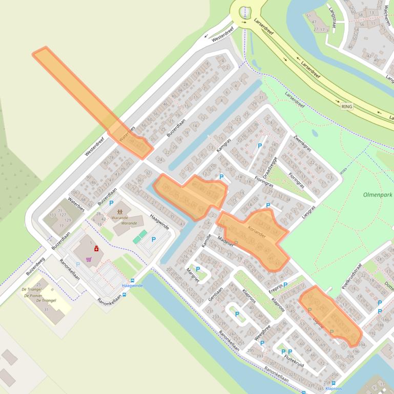 Kaart van postcodegebied 8245HA.