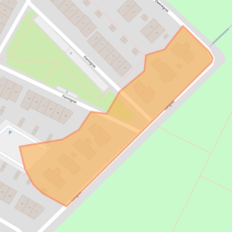 Kaart van postcodegebied 8245HG.