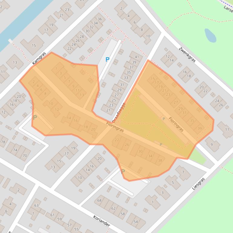 Kaart van postcodegebied 8245HH.