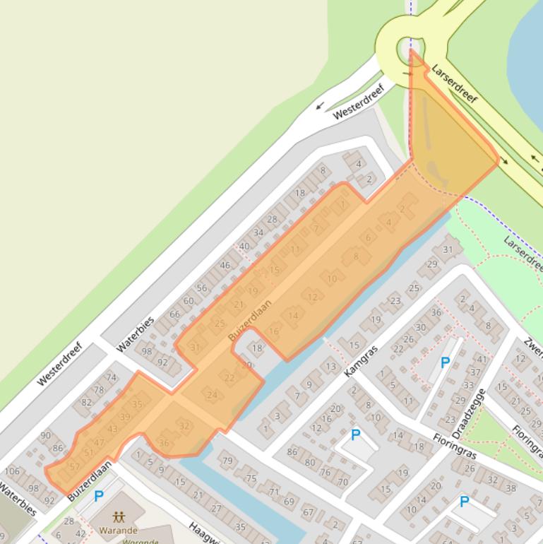 Kaart van postcodegebied 8245HL.