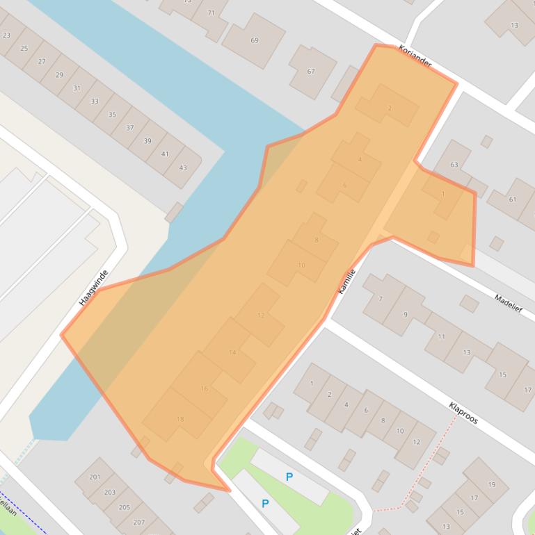 Kaart van postcodegebied 8245HV.