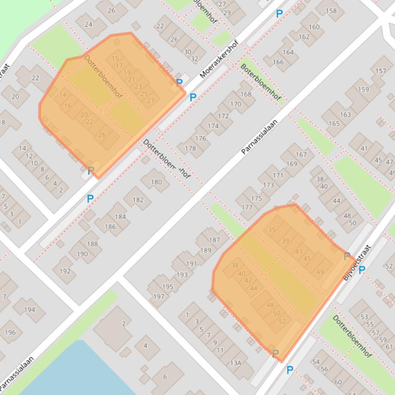 Kaart van postcodegebied 8245JD.