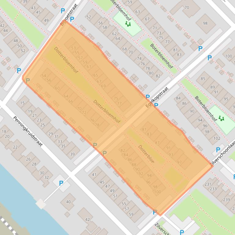 Kaart van postcodegebied 8245JK.