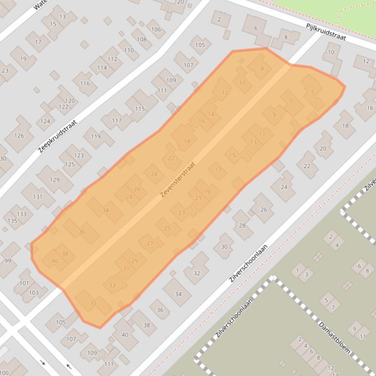 Kaart van postcodegebied 8245JR.