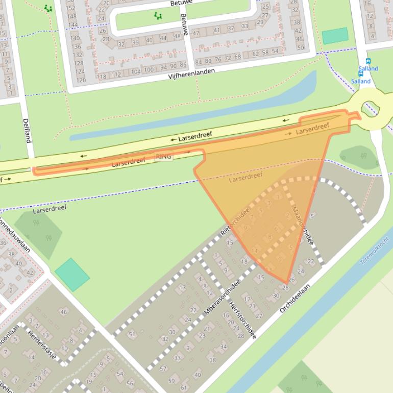 Kaart van postcodegebied 8245JW.