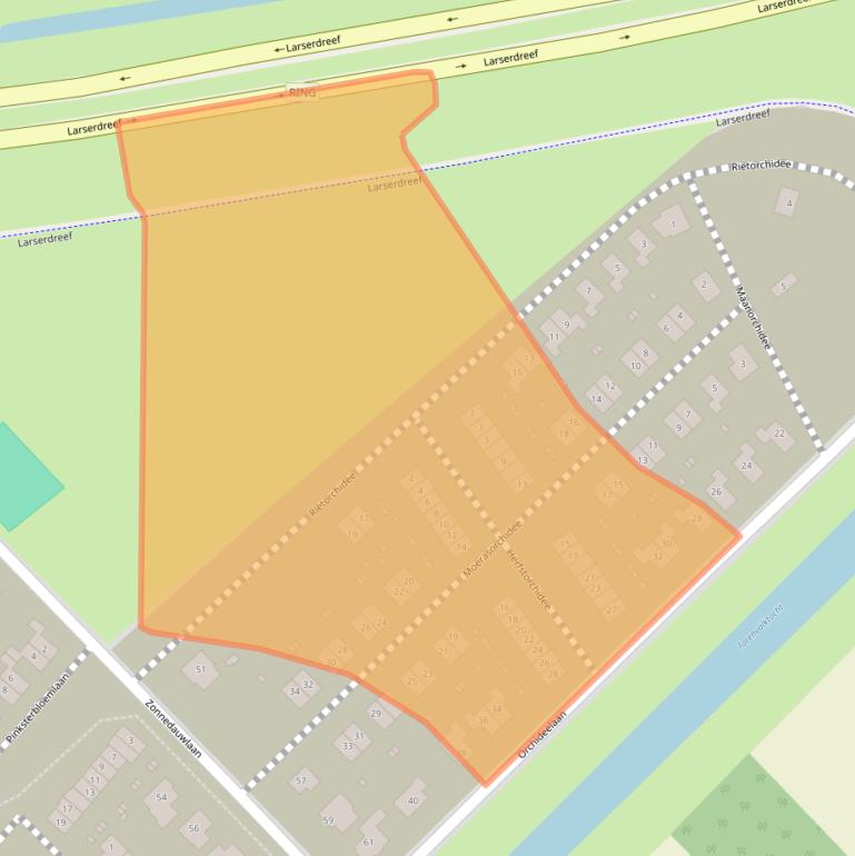 Kaart van postcodegebied 8245JX.