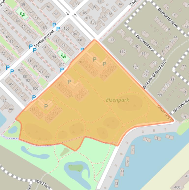 Kaart van postcodegebied 8245KE.