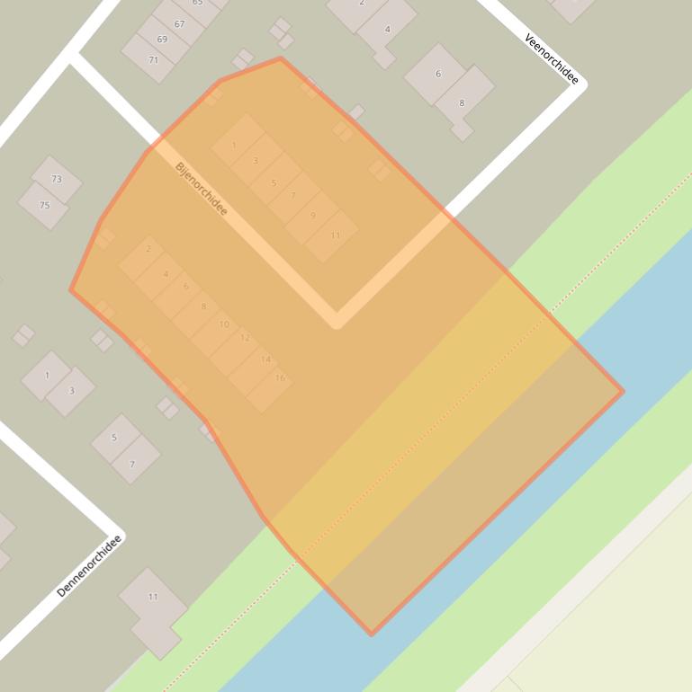 Kaart van postcodegebied 8245LR.