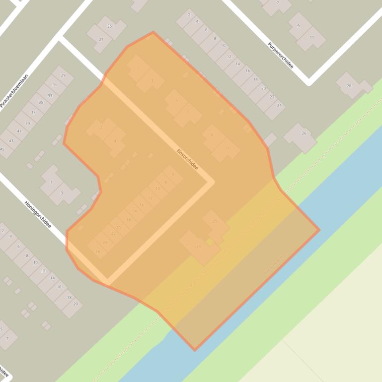 Kaart van postcodegebied 8245LV.