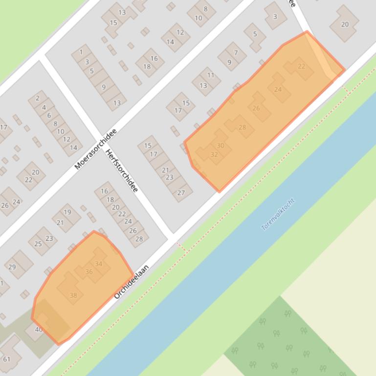 Kaart van postcodegebied 8245LZ.