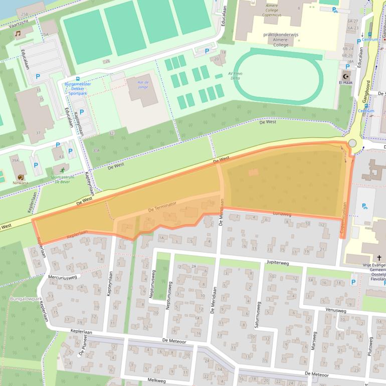 Kaart van postcodegebied 8251AD.