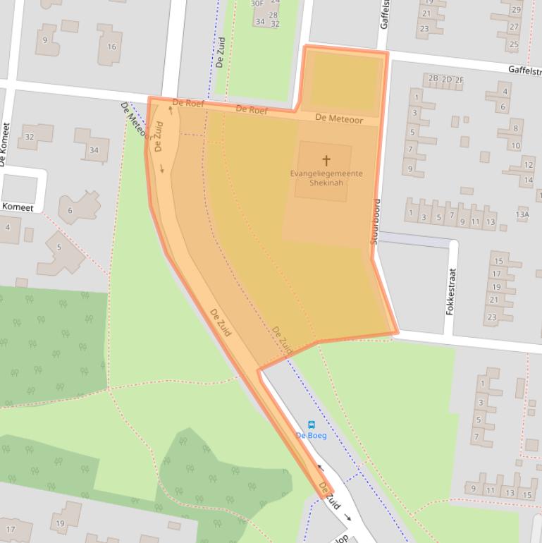 Kaart van postcodegebied 8251BJ.