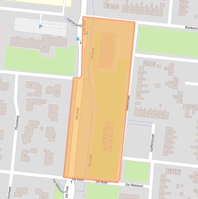 Kaart van postcodegebied 8251BL.