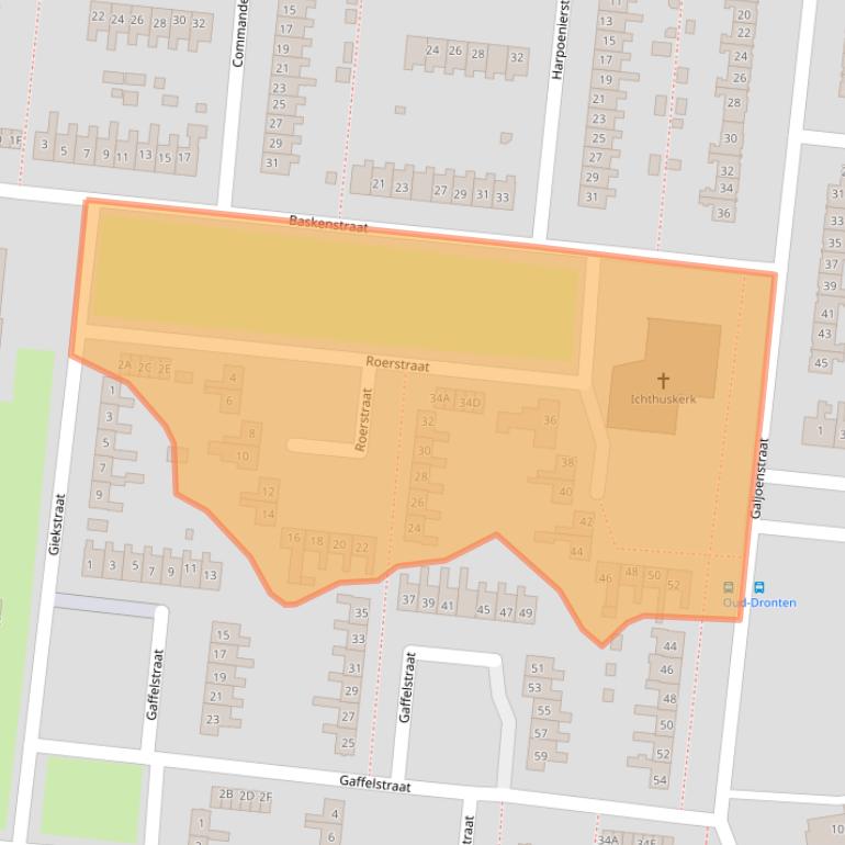 Kaart van postcodegebied 8251BM.