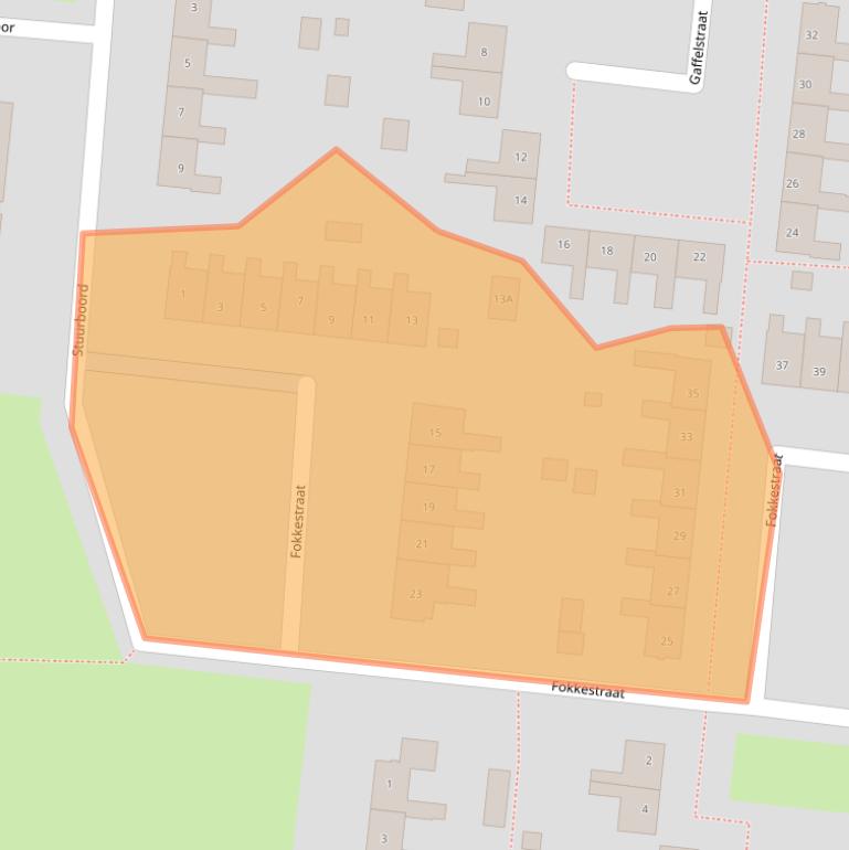 Kaart van postcodegebied 8251BV.