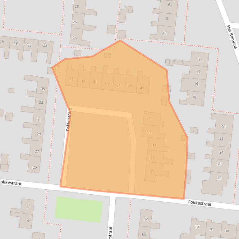 Kaart van postcodegebied 8251BW.