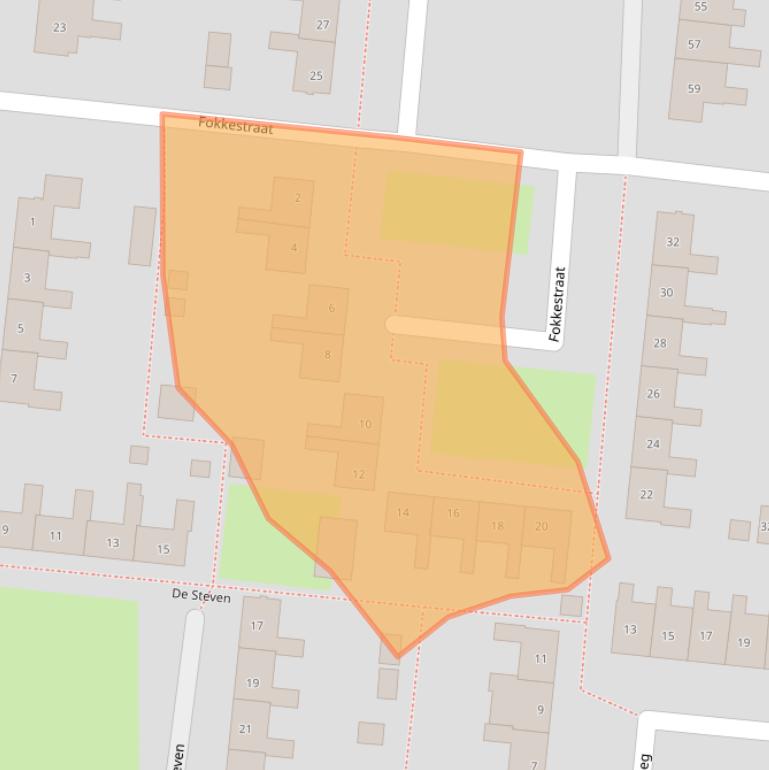 Kaart van postcodegebied 8251BX.