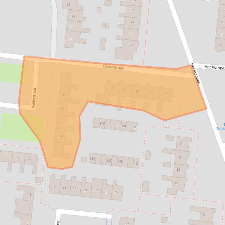 Kaart van postcodegebied 8251BZ.