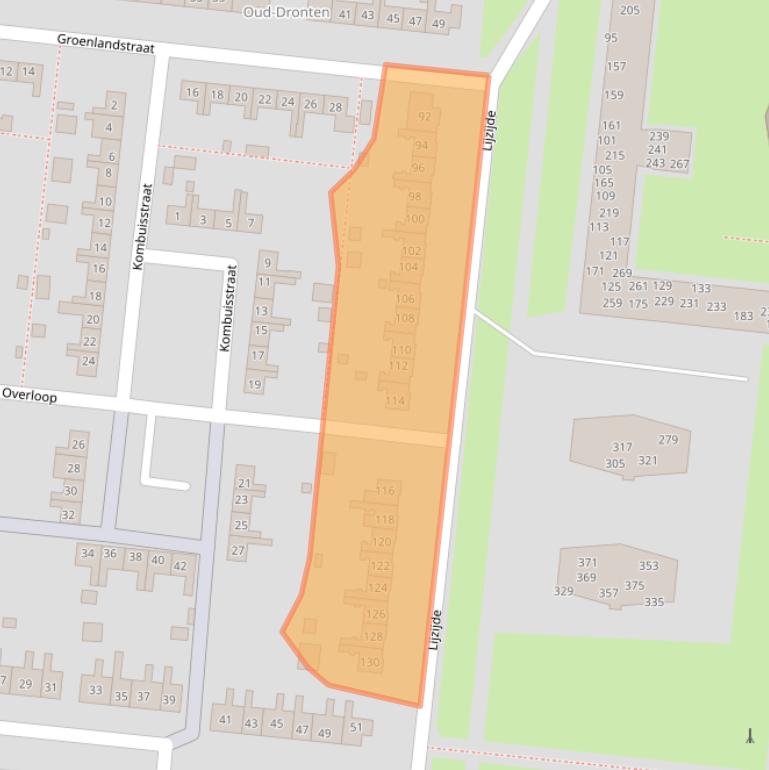 Kaart van postcodegebied 8251CC.