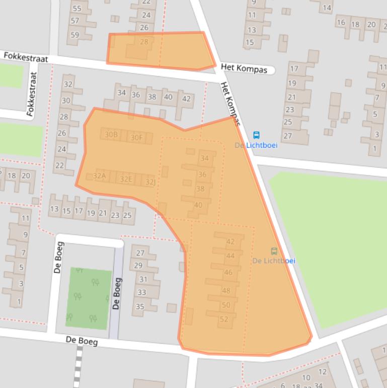 Kaart van postcodegebied 8251CH.