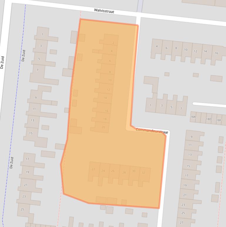 Kaart van postcodegebied 8251CL.