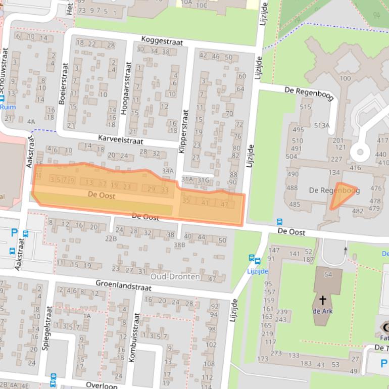 Kaart van postcodegebied 8251CS.