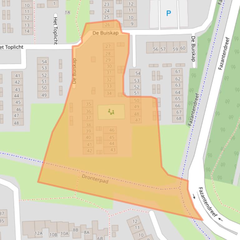 Kaart van postcodegebied 8251DG.