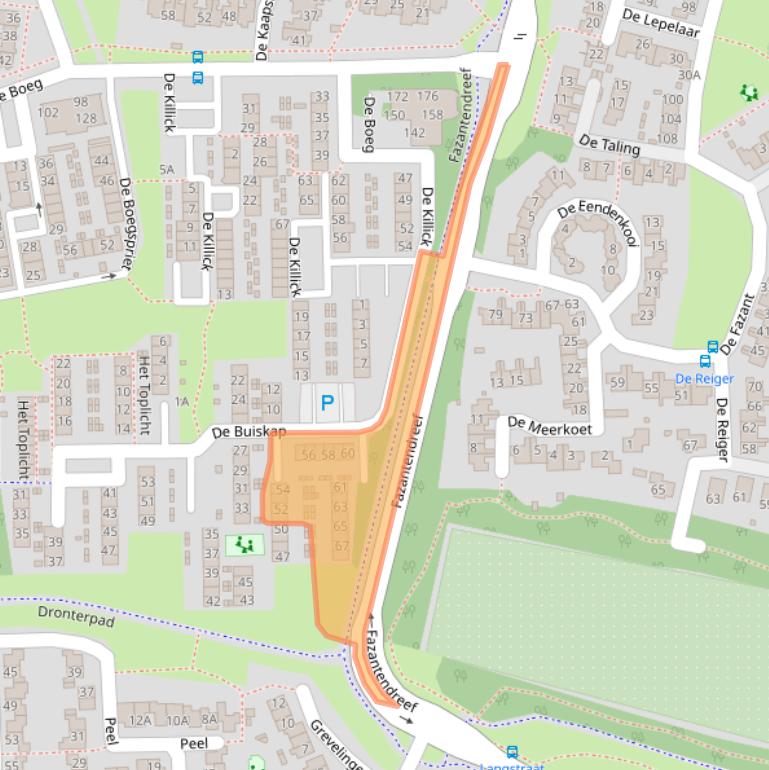 Kaart van postcodegebied 8251DH.