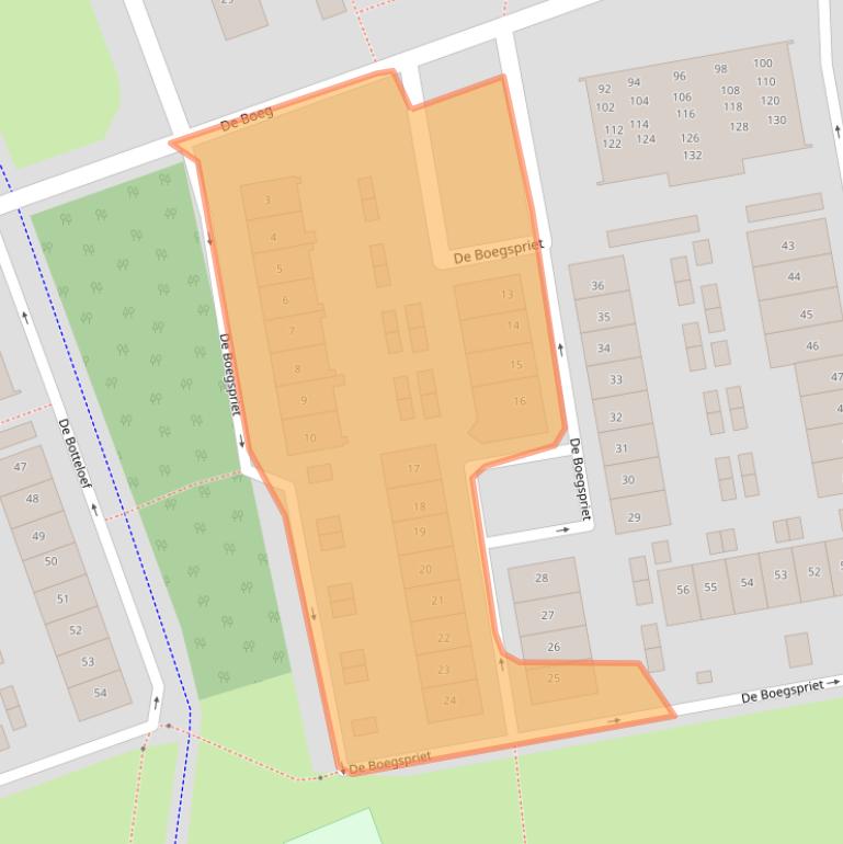 Kaart van postcodegebied 8251DM.