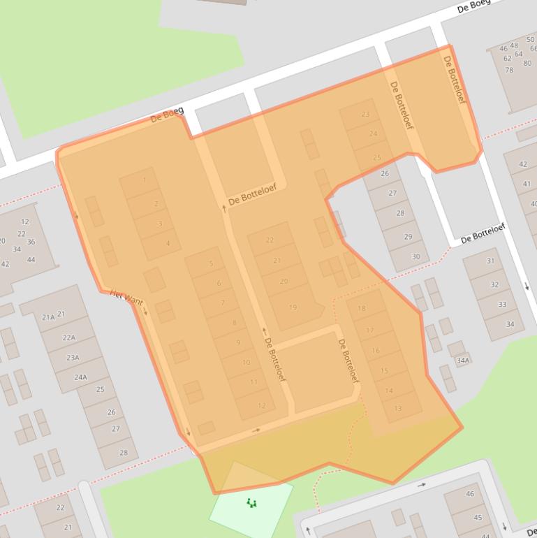 Kaart van postcodegebied 8251DR.