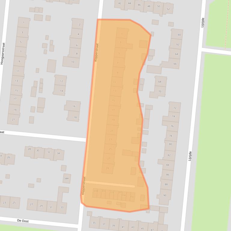 Kaart van postcodegebied 8251EB.