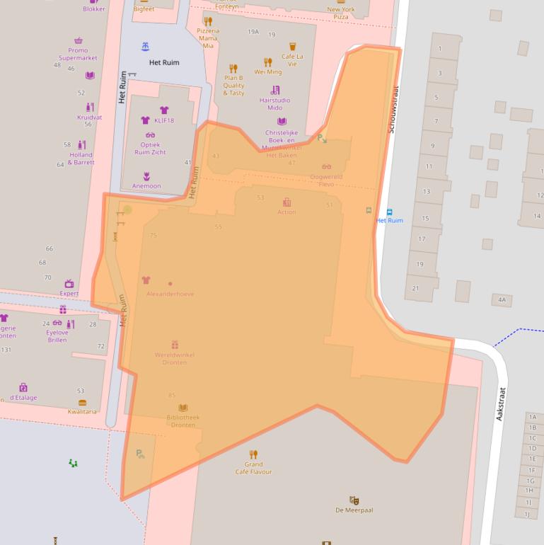 Kaart van postcodegebied 8251EK.