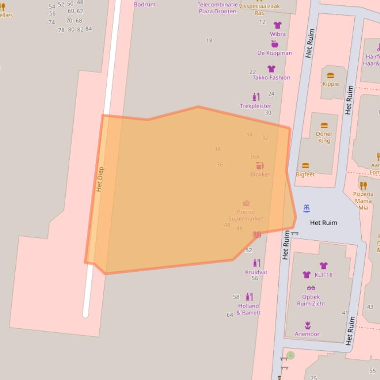 Kaart van postcodegebied 8251EN.