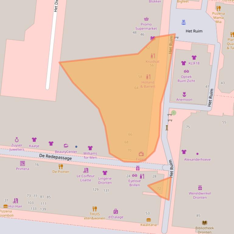 Kaart van postcodegebied 8251EP.