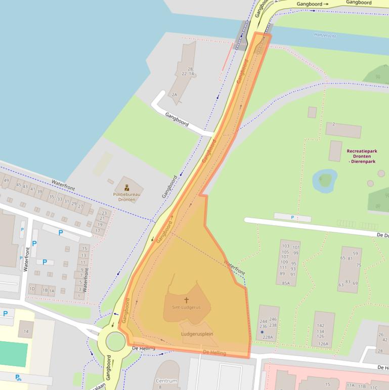 Kaart van postcodegebied 8251GA.