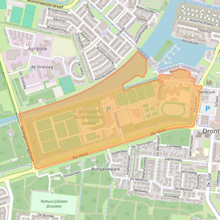 Kaart van postcodegebied 8251GC.