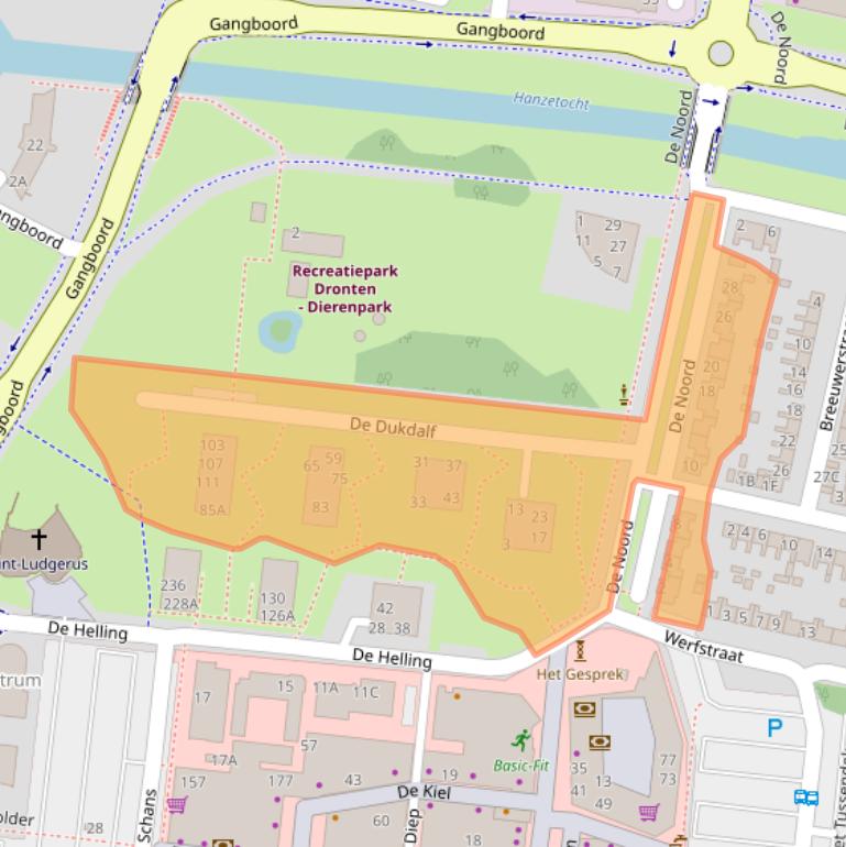 Kaart van postcodegebied 8251GE.