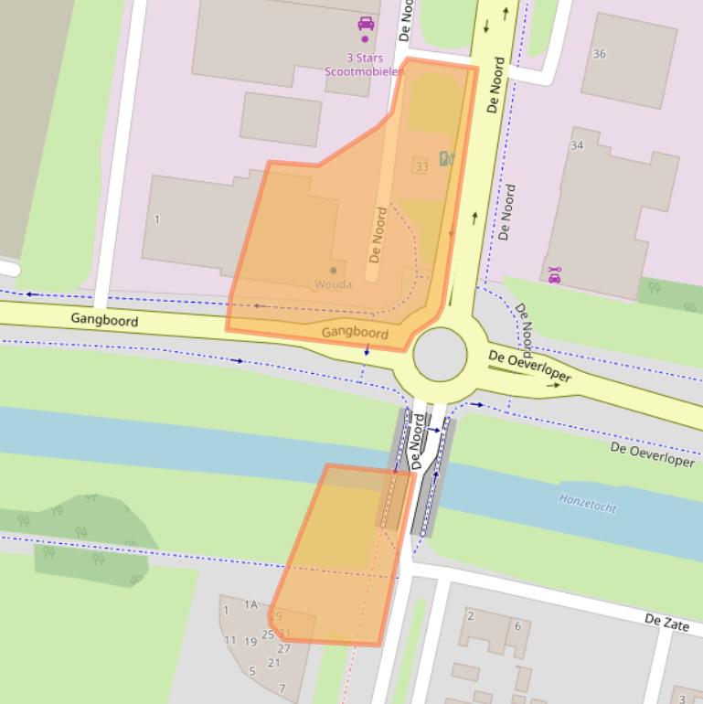 Kaart van postcodegebied 8251GK.