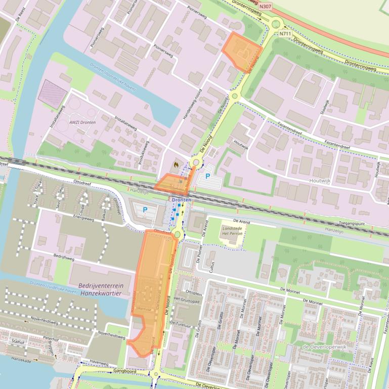 Kaart van postcodegebied 8251GM.