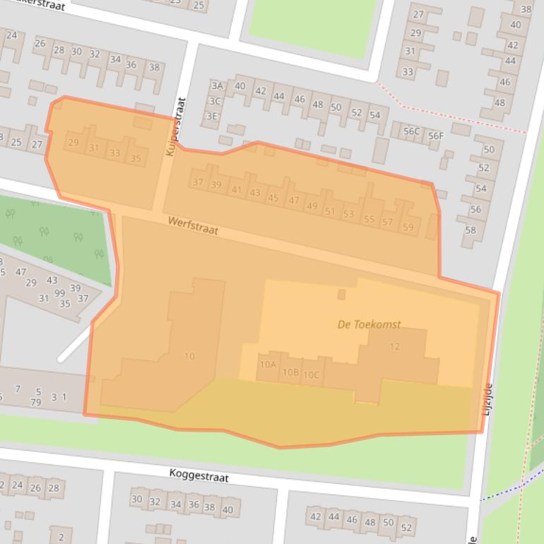 Kaart van postcodegebied 8251GP.
