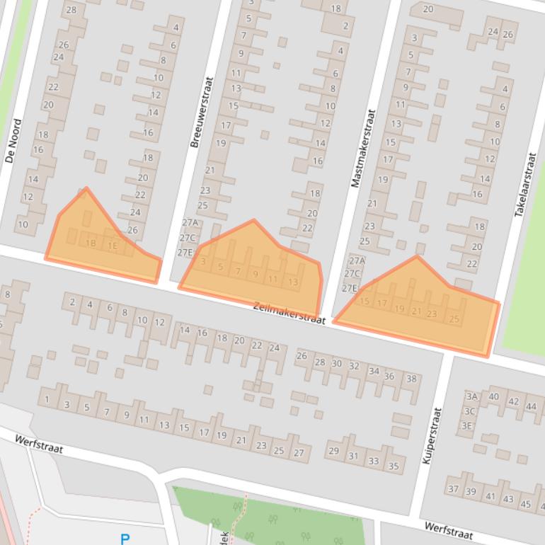 Kaart van postcodegebied 8251GS.