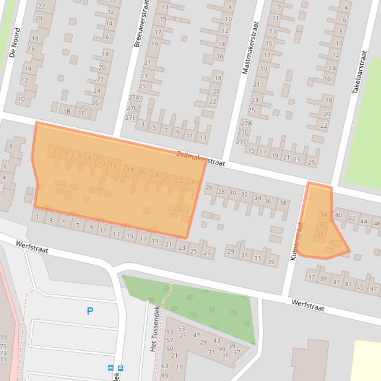 Kaart van postcodegebied 8251GT.