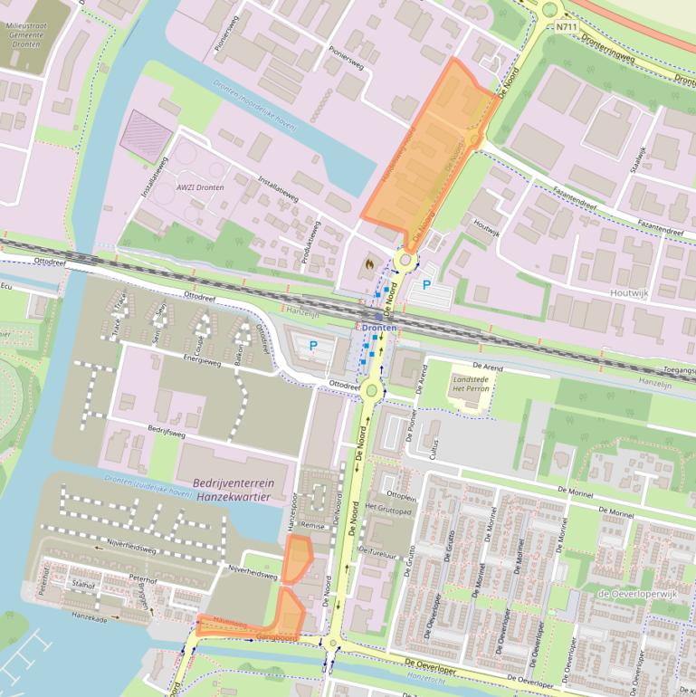 Kaart van postcodegebied 8251JS.