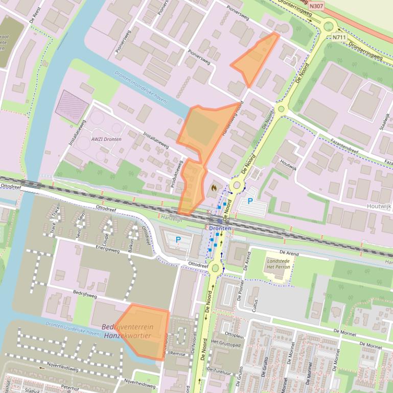 Kaart van postcodegebied 8251JT.