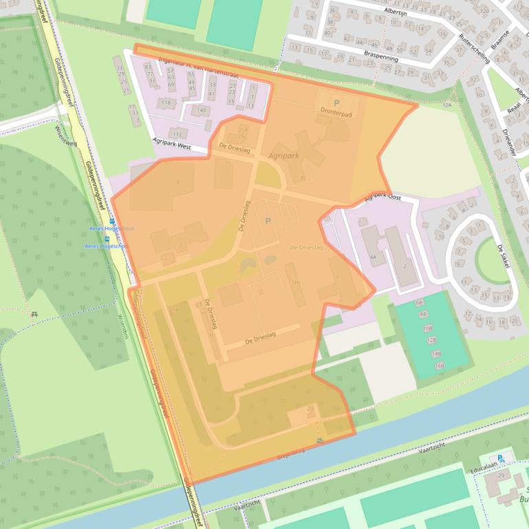 Kaart van postcodegebied 8251JZ.